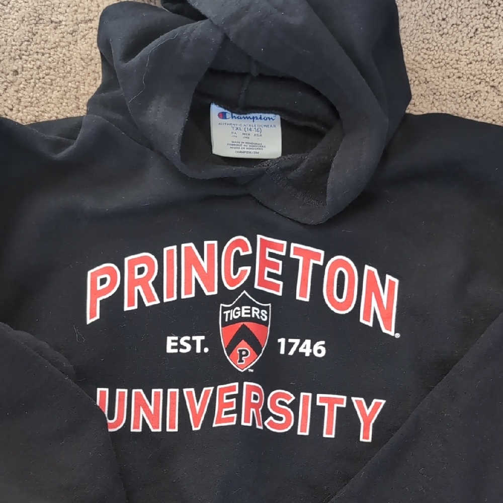 Champion Black Princeton University Sweatshirt